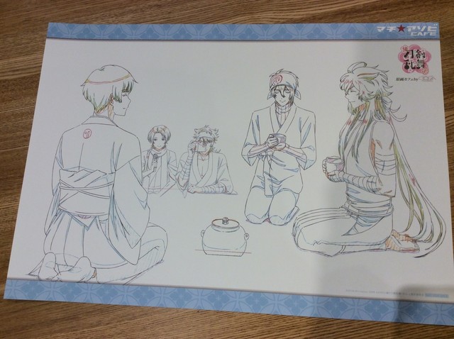 刀剣乱舞マチアソビカフェ原画 続「刀剣乱舞-花丸-」× マチアソビ 4/27~『原画カフェby動画工房