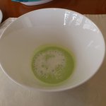RICCI italiano  - 枝豆の冷製スープ（２０１１年７月）。