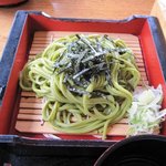 とり茂 - セットの茶そば