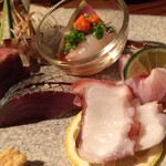 きんぎょ - 刺身の右側アップ