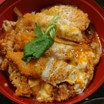 誠庵 - セットのとろろカツ丼
