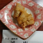 誠庵 - 食前のそばがきの唐揚げ