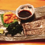 一品料理 ひとしな - 生ウニの海苔巻き