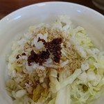 吉田のうどん さくら - これを混ぜ混ぜ