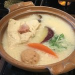 嵯峨とうふ　稲 - 豆乳白味噌仕立ての鍋