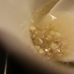 あま屋 - 蕎麦の実のスープ。