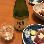 Kaisen Shunsai Kusunose - ☆土佐の酒(桂月原酒)にたたきを合わせます。