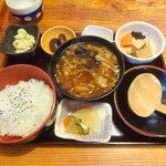 仙人小屋 - 鹿鍋定食の定食部