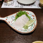 俺の割烹 銀座本店 - クエ刺し