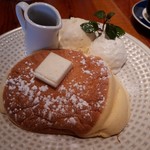 バリサイ カフェ - セットデザート(500円)　ハーフパンケーキフロマージュ
