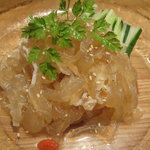 中国料理 堀内 - クラゲとエノキの和え物