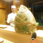 赤坂 菊乃井 - 鉢肴　大原野産筍焼き　山椒オイル