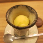 赤坂 菊乃井 - 猪口　小夏山葵ソルベ