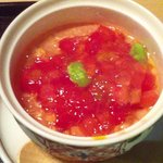 懐石　亀山 - トマトの冷茶碗