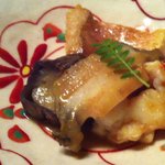 懐石　亀山 - 甘鯛と茄子，鮑の胡麻たれ焼き