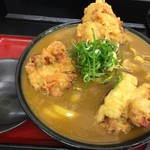 極楽うどん TKU - 鶏天カレーうどん（￥954）