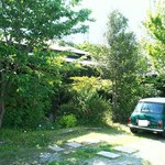 カフェの駐車スペース