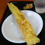 手打麺や 大島 - 穴子は揚げたてでした