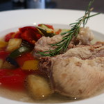 Kutsuro gu Cafe - 豚スペアリブの柔らか煮温野菜のせアップ