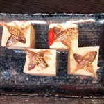 Okinawa Izakaya Paradaisu - スクガラス豆腐
      アイゴの稚魚を塩漬けした沖縄の保存食！