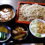 生蕎麦 海老家 - もりそば、カレー丼のセット