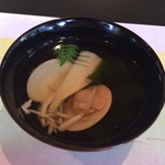 日本料理 とり市 - 蛤のお吸い物
