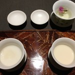 茶禅華 - 温杏仁豆腐 冷杏仁豆腐