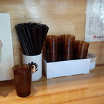 中華そば 満鶏軒 - カウンターセット