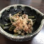 専心庵 - オマケでいただいた、ワラビのおひたし