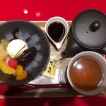 イッピン カフェ - クリームあんみつ 2017/02/10