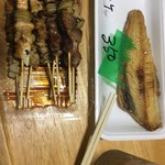 Hinadori Kaneko - 焼き鳥3種とホッケ塩焼き
