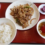 中華料理 ミン宝 - 料理写真:肉炒め定食 2018.4