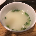 かわ屋 - 〆の鳥スープ