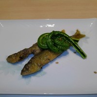 炭火割烹 大嶋 - 先付け○稚鮎の南蛮漬け