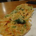 蕎房 猪口屋 - 桜海老のかき揚げ