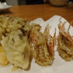 蕎房 猪口屋 - 天ぷら盛り合わせ