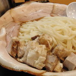 長尾中華そば 東バイパス店 - つけ麺＋バラチャーシュー＋角切りチャーシュー