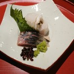 高辻 かもくら - 刺身  鯵と穴子