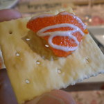 ビストロ ヴィノーブル - 頂いたクラッカーにのせて