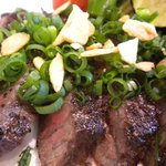 ビストロ ヴィノーブル - 黒毛和牛のステーキ　アップ