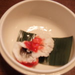 割烹 利助 - ②天然鱧の落とし　梅肉