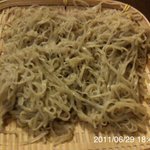 良庵 - もりそば（大盛り）のアップ