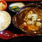 食堂 マルコ - 赤炊き定食。