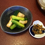 ジャム cafe 可鈴 - 大根ときゅうりのナムル＆ごはんに付くお漬けもの
