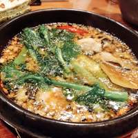 京橋 二刀流 - 牡蠣と春野菜のアヒージョ❤️ボリュームもあり 美味しい♪