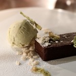 ファイ - チョコレートのテッリーナ フキノトウのジェラート添