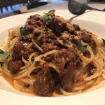 ピッツェリア エ オステリア ムギ - Pasta Set 牛ホホ肉の贅沢ボロネーゼ（通常 1,500円）。