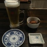 Shouya - 生ビール＋お通し