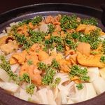 ウニと竹の子の御飯