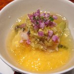 竹ざき - アスパラとカニのジュレ掛け